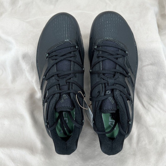 Adidas Baseball Cleats Mens/Boys 6.5 Black Adizero Afterburner 8 Softball Metal‎ - Picture 4 of 6